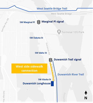 Expect delays on West Marginal Way as SDOT builds sidewalks near the ...